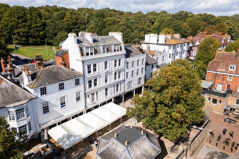 De elegante huizen in Royal Tunbridge Wells