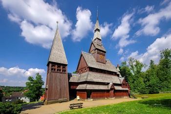 De Gustav Adolf staafkerk bezoeken, Harz-gebergte