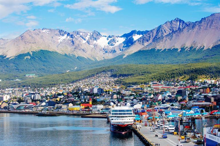 De haven van Ushuaia