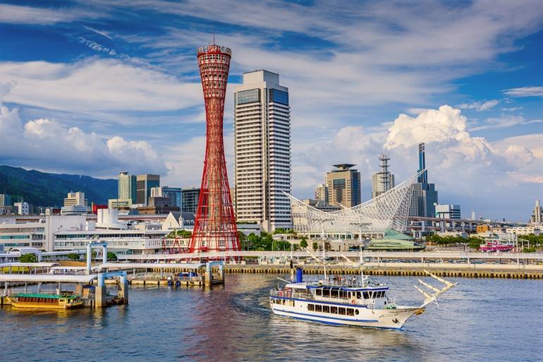De havenstad Kobe