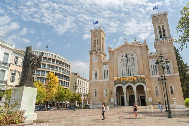 De kathedraal van Athene, Griekenland