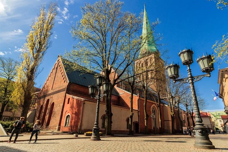 De katholieke Sint-Jakobuskathedraal, Riga