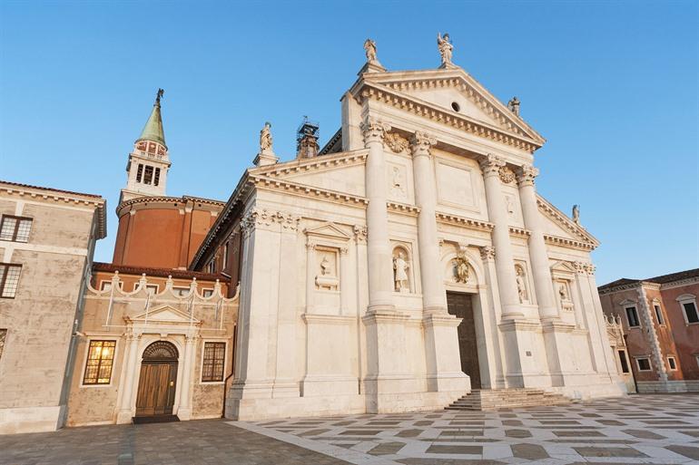 De kerk van San Giorio Maggiore, Venetië