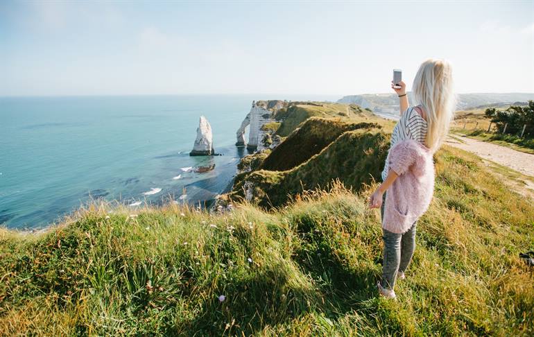 De kliffen van Etretat