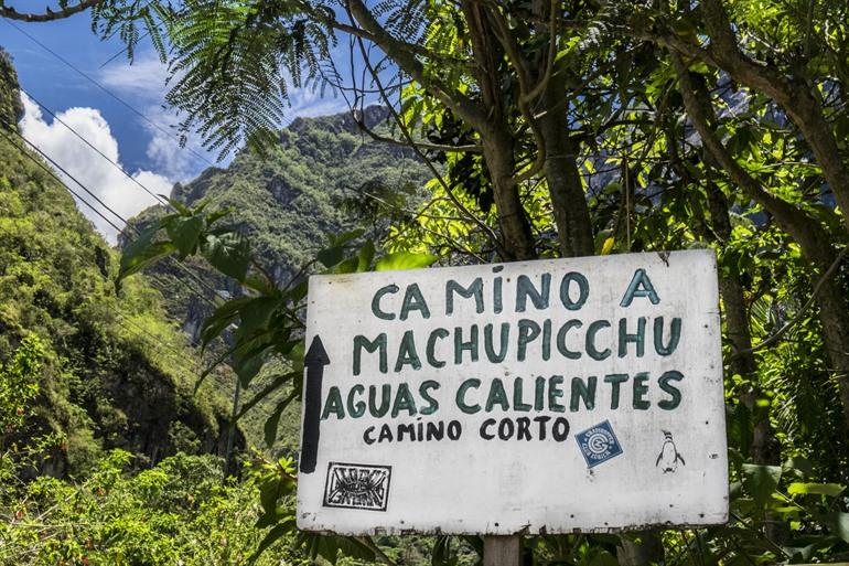 De laatste kilometers naar Aguas Calientes