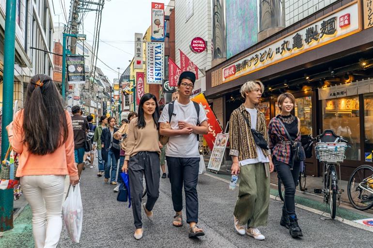 De levendige wijk Shimokitazawa
