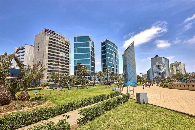 De moderne wijk Miraflores