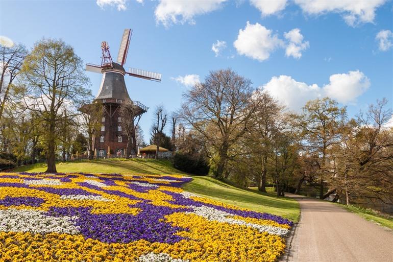 De molen in het Wallanlagen Park