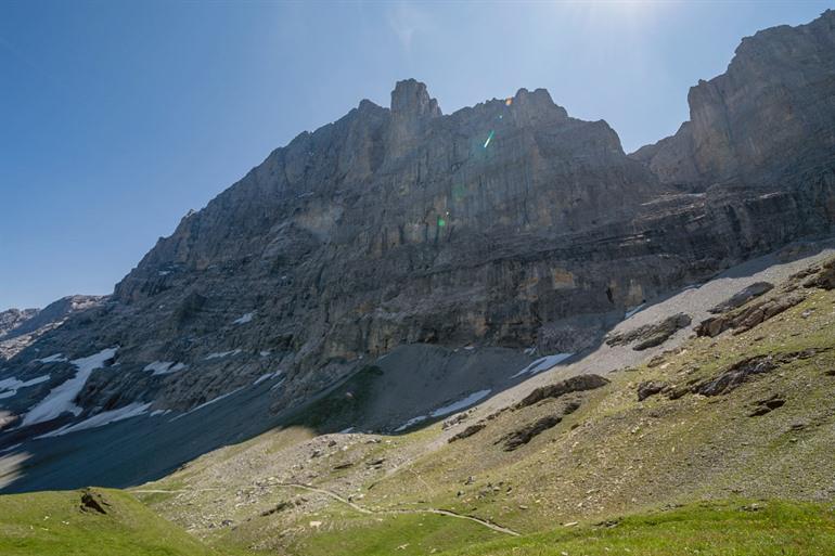 De noordkant tijdens de Eigertrail
