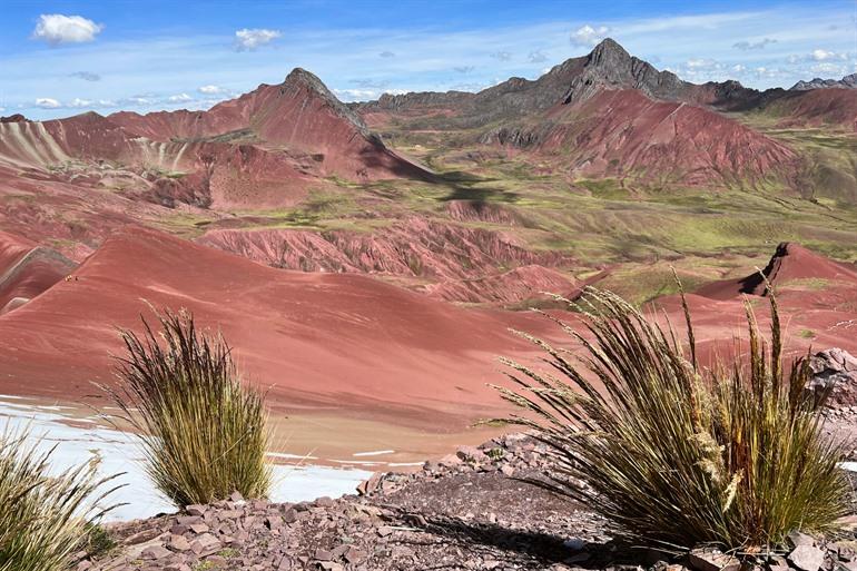 De opvallende rode en groene tinten van de Rode Vallei