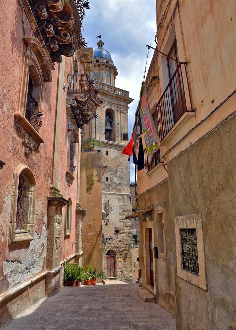 De oude binnenstad, Ragusa Ibla