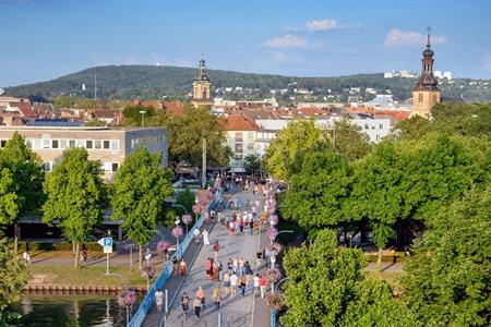 De oude brug over de Saar, Saarbrücken