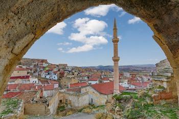 De oude stad Avanos, Cappadocië