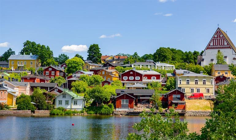 De oude stad Porvoo bezoeken in Finland