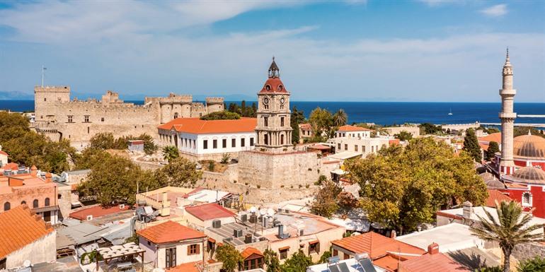 De oude stad van Rhodos