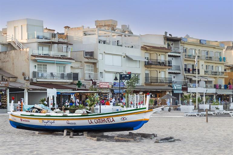 De oude visserswijk La Carihuela in Torremolinos