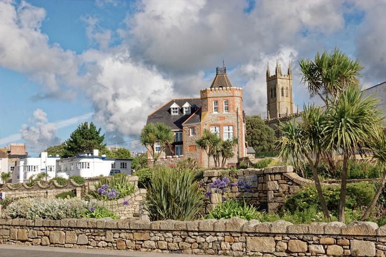 De palmbomen van Penzance