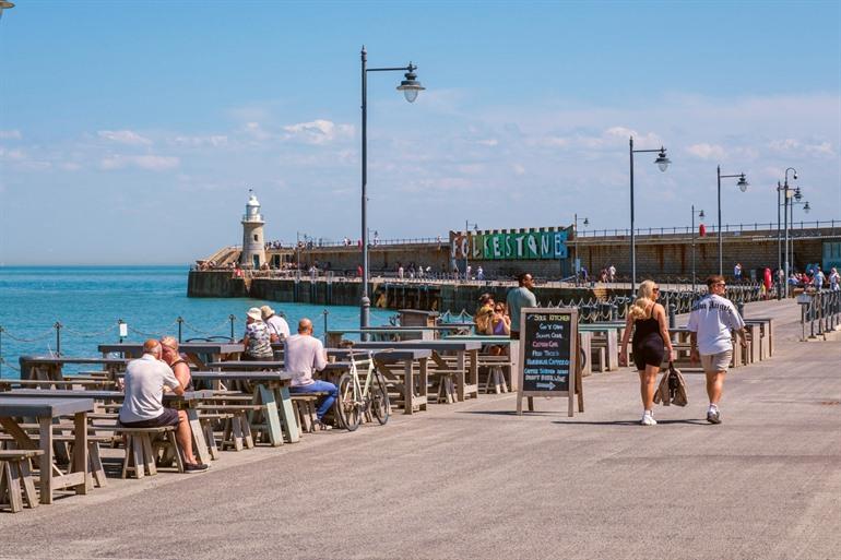 De pier van Folkestone