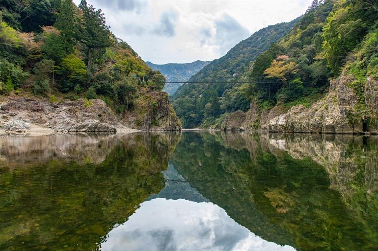 De prachtige Doro-kyo Gorge in het natuurpark