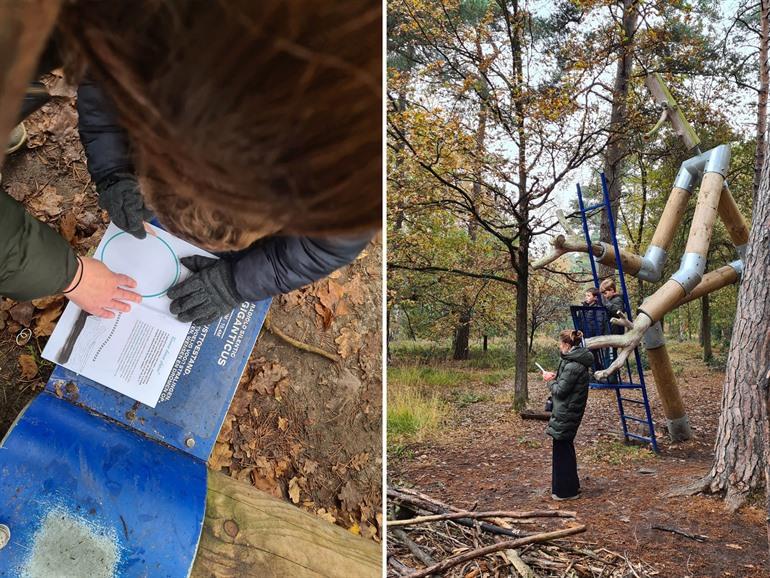 De stokkenmannen in Genk