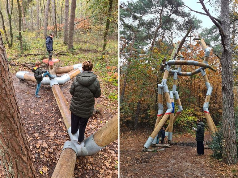 De stokkenmannen in Genk