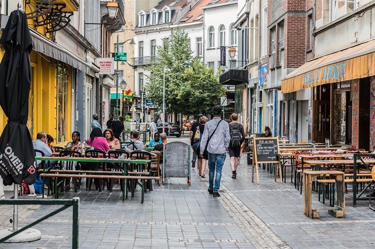 De straten van Matongé in Brussel