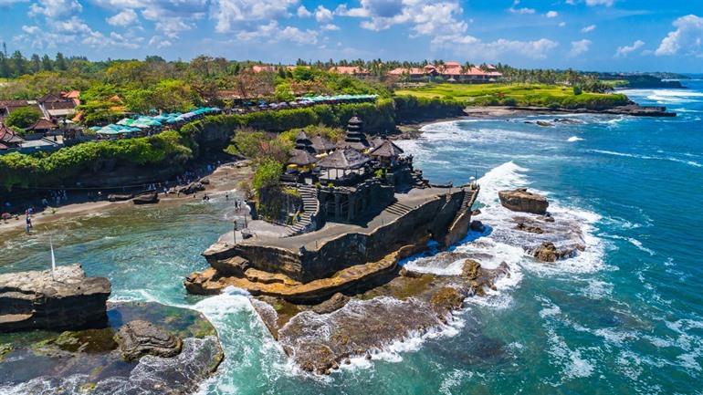 De tempel Pura Tanah Lot