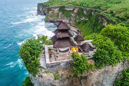 De tempel Pura Uluwatu
