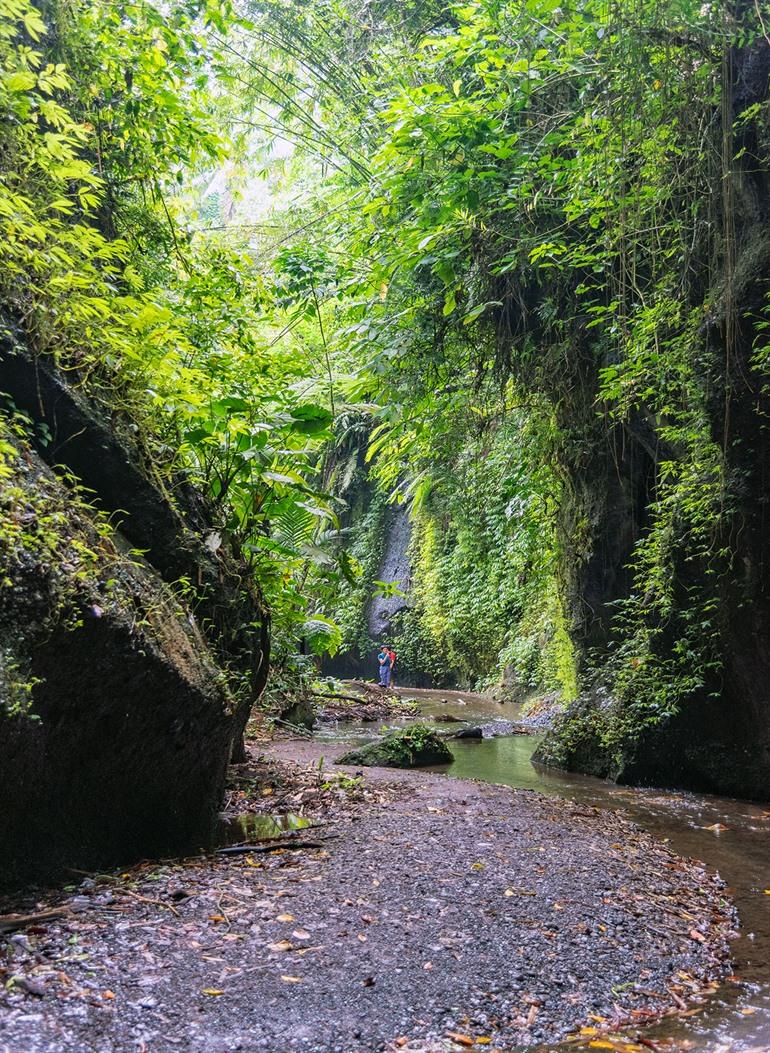 De Tukad Cepung waterval bezoeken, vlakbij Ubud