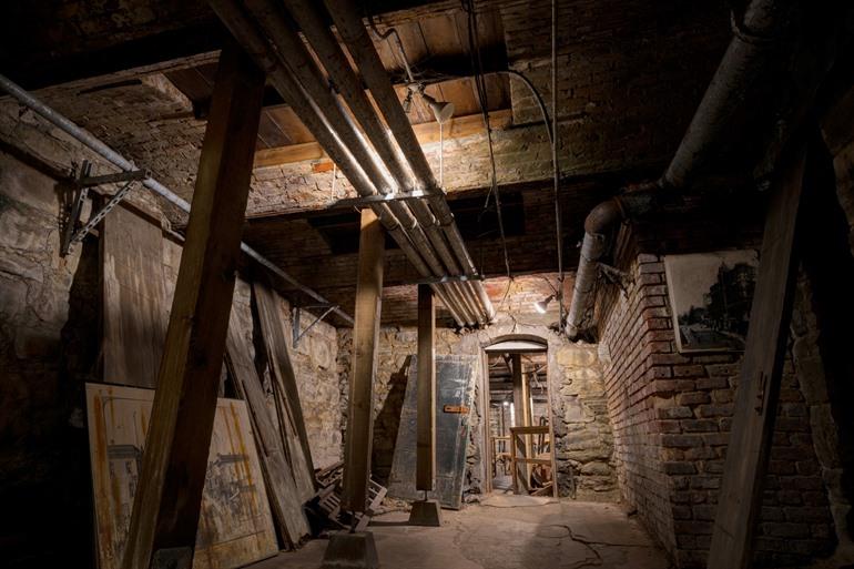 De vroegere begane grond in Seattle