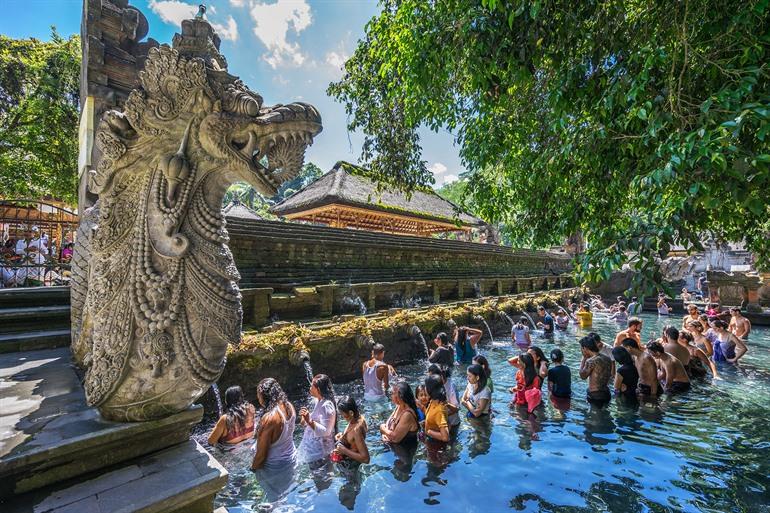 De watertempel Pura Tirta Empul, Ubud