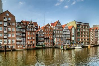 Deichstrasse, een van de oudste straten in Hamburg