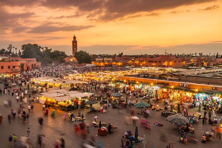 Djemaa el Fna plein in Marrakesh