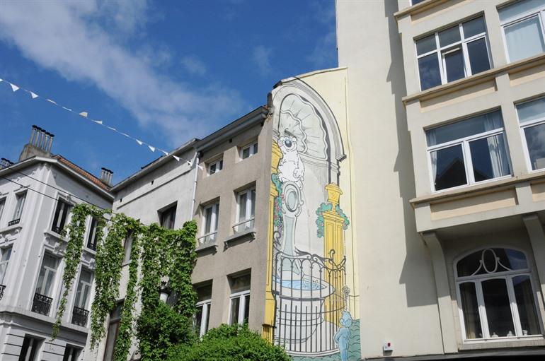 Dommel stripmuur Brussel