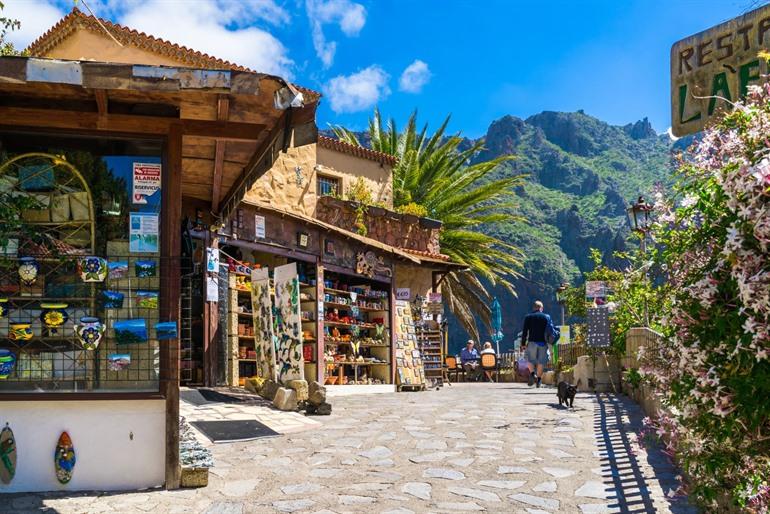 Dorpje Masca in de Masca-vallei, Tenerife
