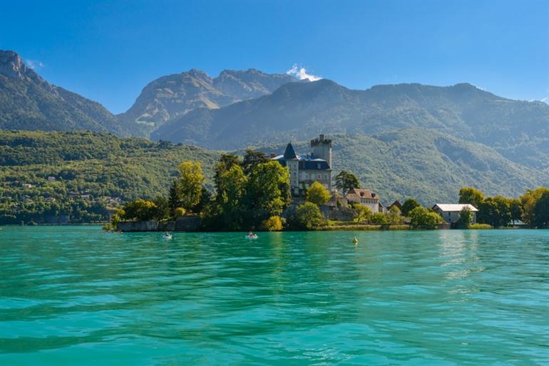 Duingt bezoeken, Franse Alpen