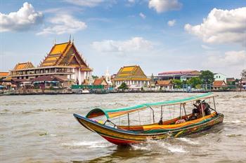 Een boottocht over de Chao Phraya, Bangkok