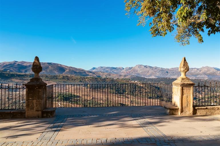 Een panoramisch zicht vanaf Balcón del Coño