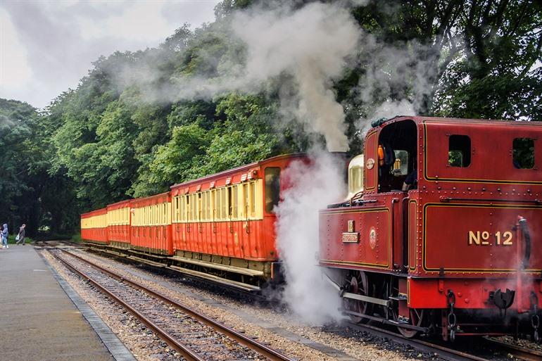 Een rit met de Groudle Glen Railway, Isle of Man