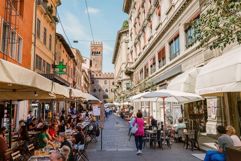 Een stadstour door Bologna