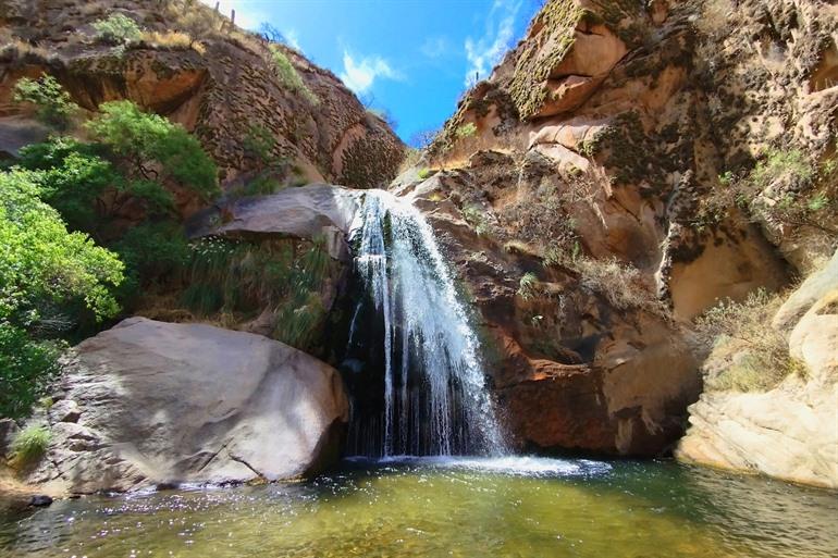 Een waterval bij Rio Colorado