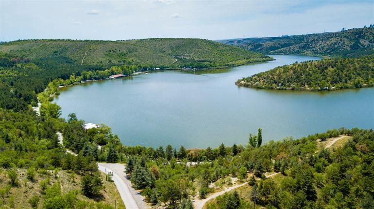 Eymirmeer bij Ankara, Turkije