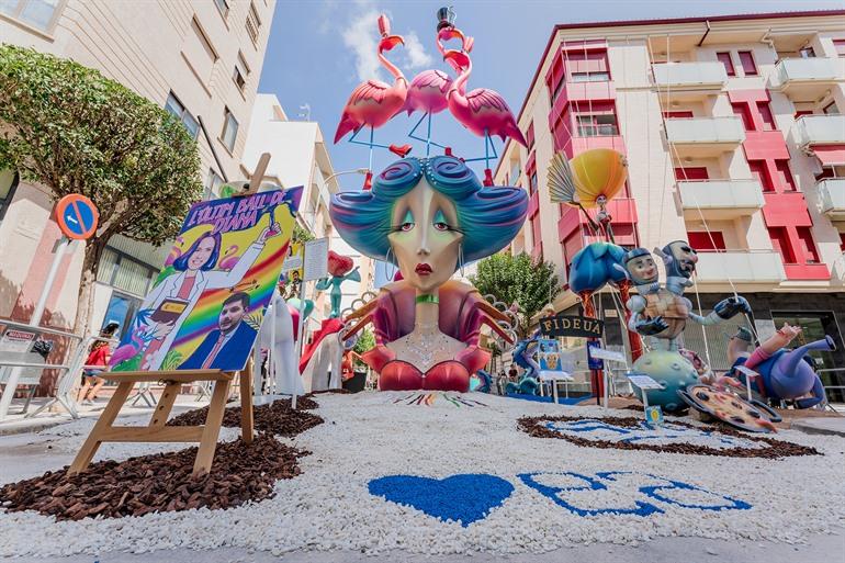 Fallas-festival in Gandia