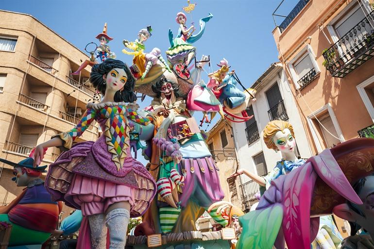 Fallas-festival in Gandia
