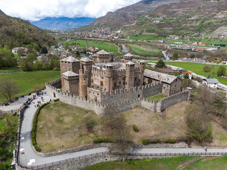 Fénis kasteel bezoeken, Valle d'Aosta