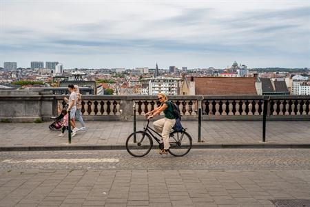 Fietsen door Brussel