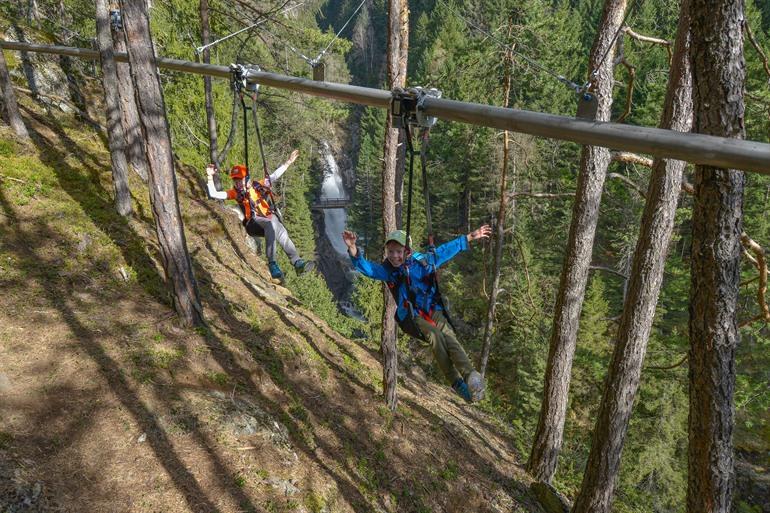 Fly Line bij Cascate Di Riva