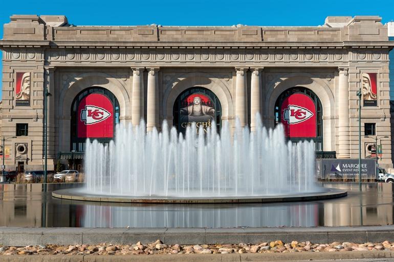 Fonteinen voor het Union Station