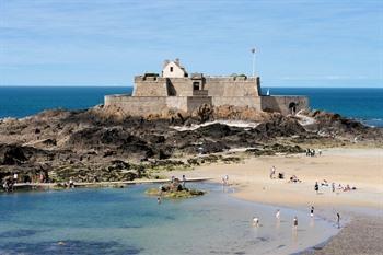 Fort National in Saint-Malo, Bretagne, Frankrijk