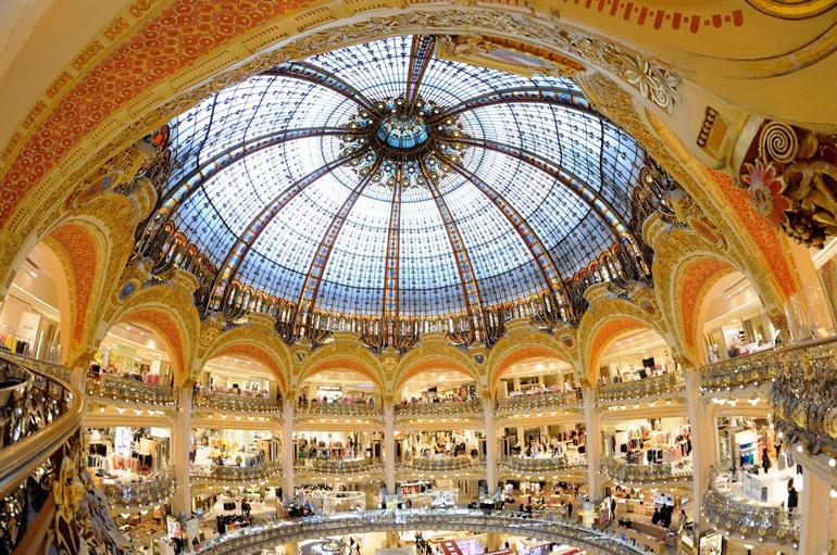 Galeries Lafayette bezoeken in Parijs